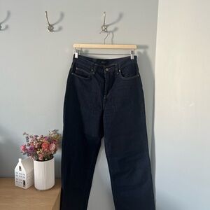 Uniqlo Dark Blue wide leg Denim Jeans